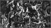 Paintings - Black & White Abstract A